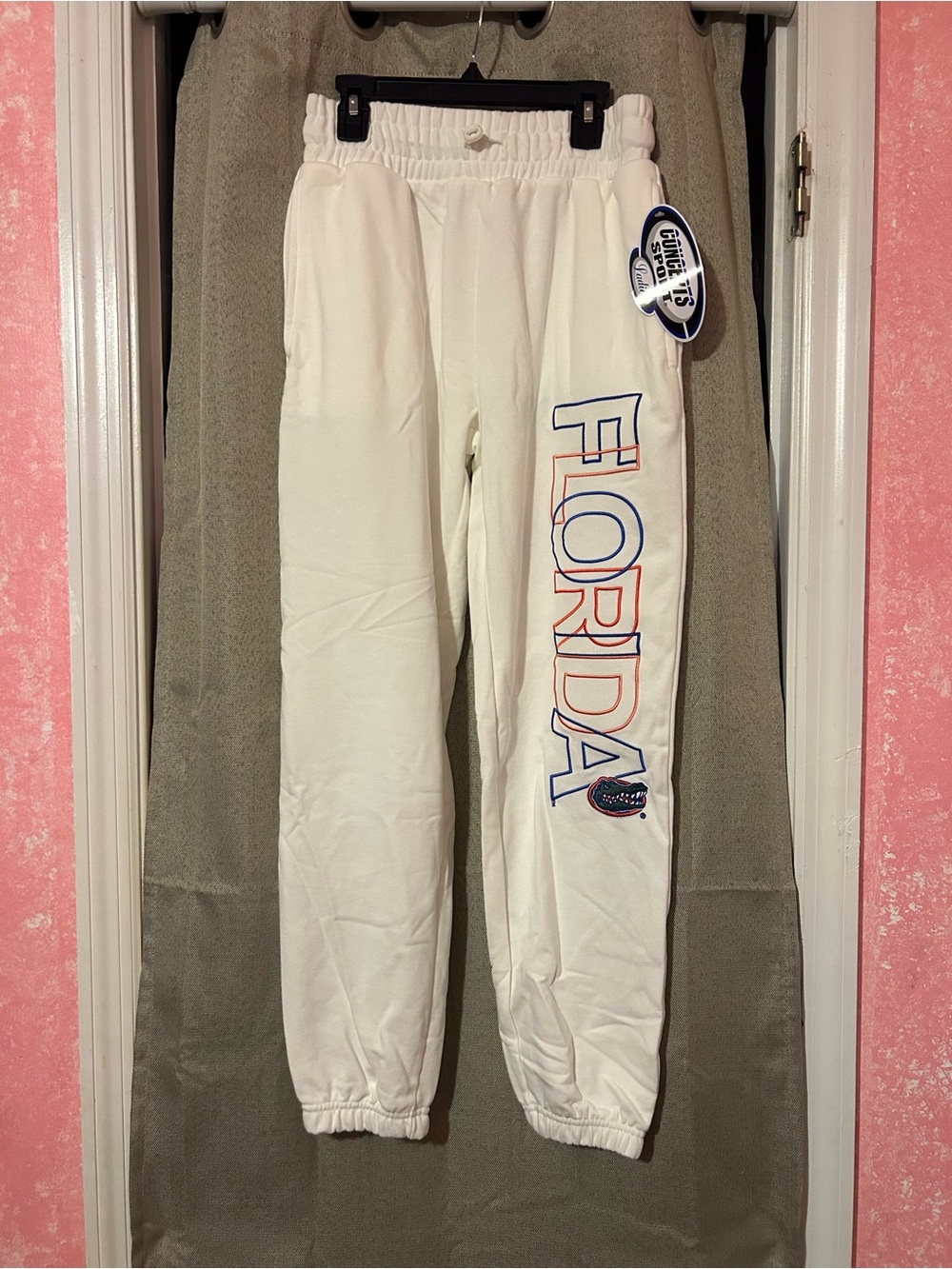 NWT Women’s Florida Graphic Jogger Sweatpants - White